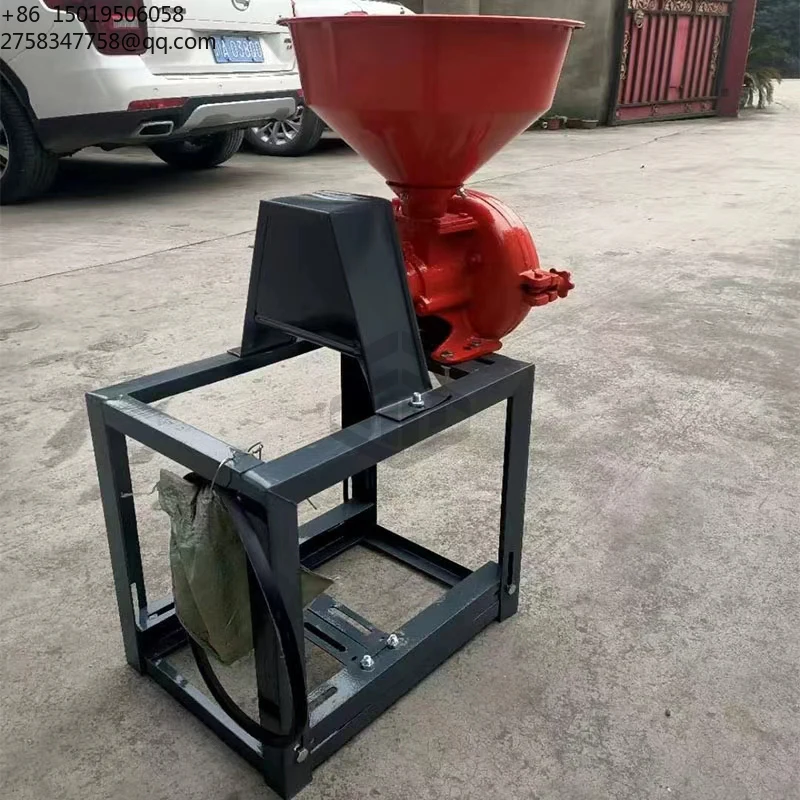 Mini Fine Masala Spices Milling Powder Making Machine Dry Wet Grinding Ginger Flour Mill Engine Motor 220V/380V 2.2/3KW Home Use