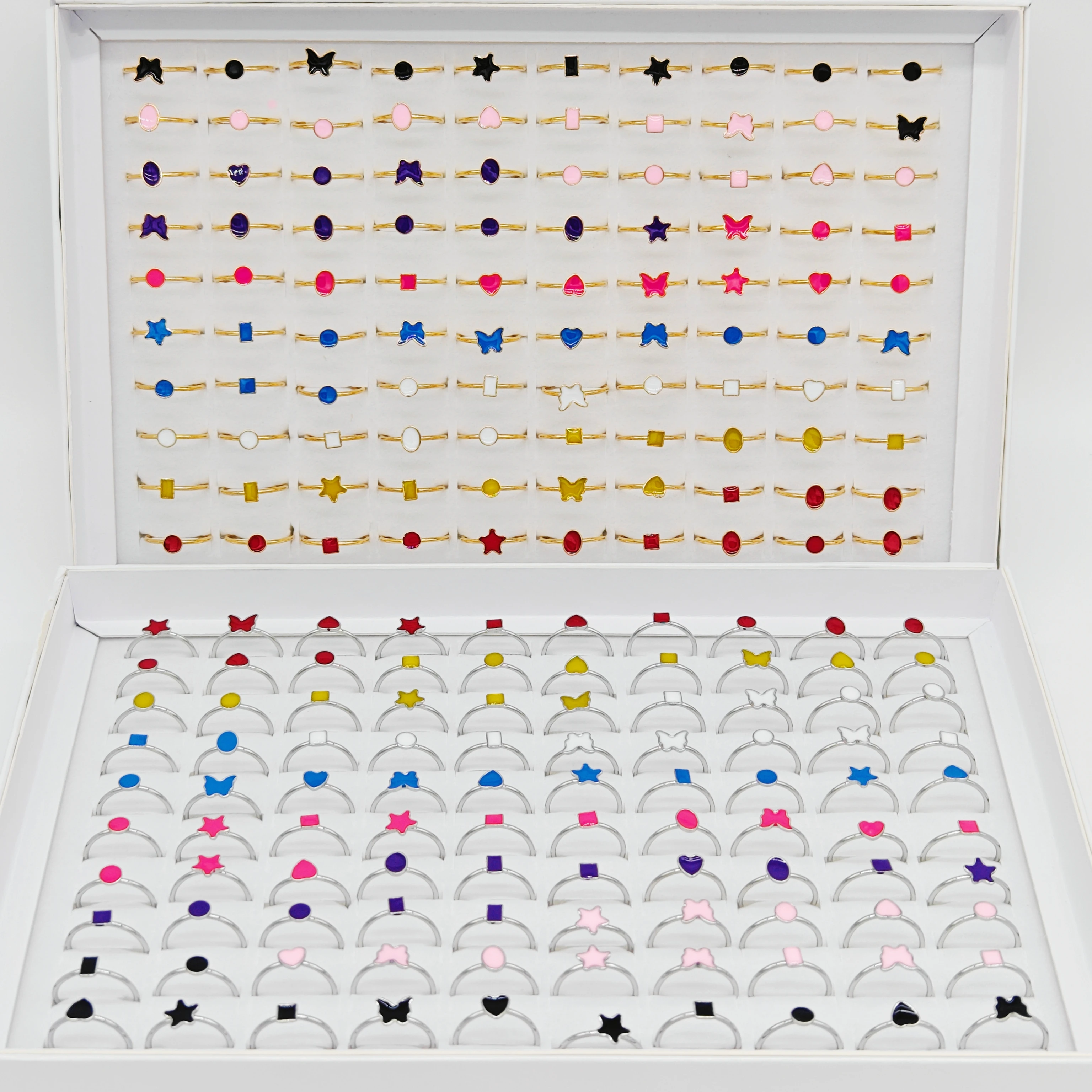 

20/40/60 шт., женские кольца из нержавеющей стали