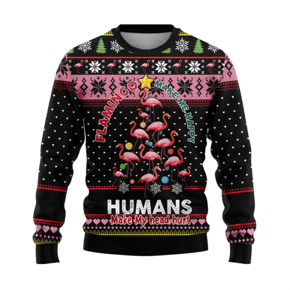 

Funny Santa Claus Graphic Ugly Christmas Sweater For Men Fashion Autumn Winter 3D Printed Sweatshirt Casual Oversized Pullovers