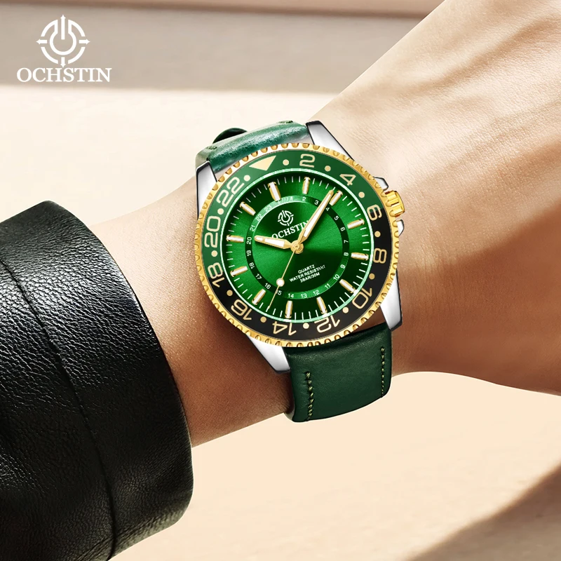 OCHSTIN New 2024 Simple and Comfortable Original Series Multi functional Quartz Movement Watch Men's Quartz Watch