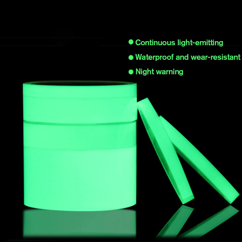 Luminous Self-Adhesive Tape Night Vision Glow In Dark Safety Warning Security Light Storage Stage Home Decoration Tapes