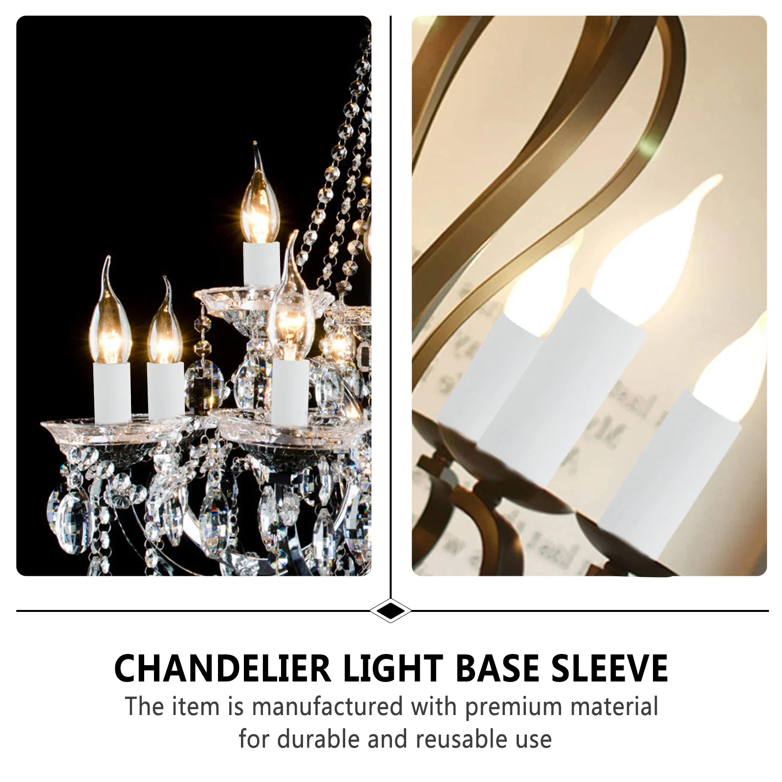 

12 шт., хрустальная люстра, цоколь лампы, втулка, запасные части для европейского ретро-освещения, люстра, цокольный рукав