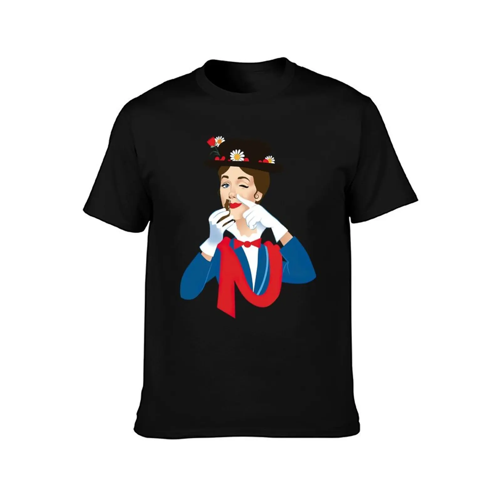 Mary Poppers T-Shirt Soft Casual Short Sleeve Cotton Tee T-Shirt