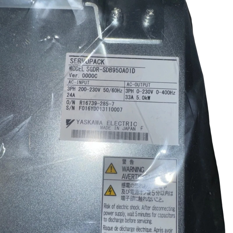 New Yaskawa SGDR-SDB950A01D Servopack In Stock