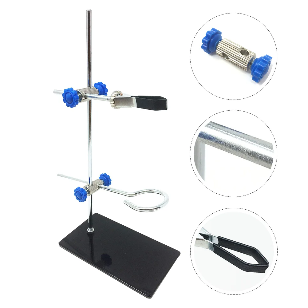 

Chemical Support Ring Set Stand Stand Clamp Mini Metal Rack Metalware Chemistry Laboratory Metal Support Stands (Random