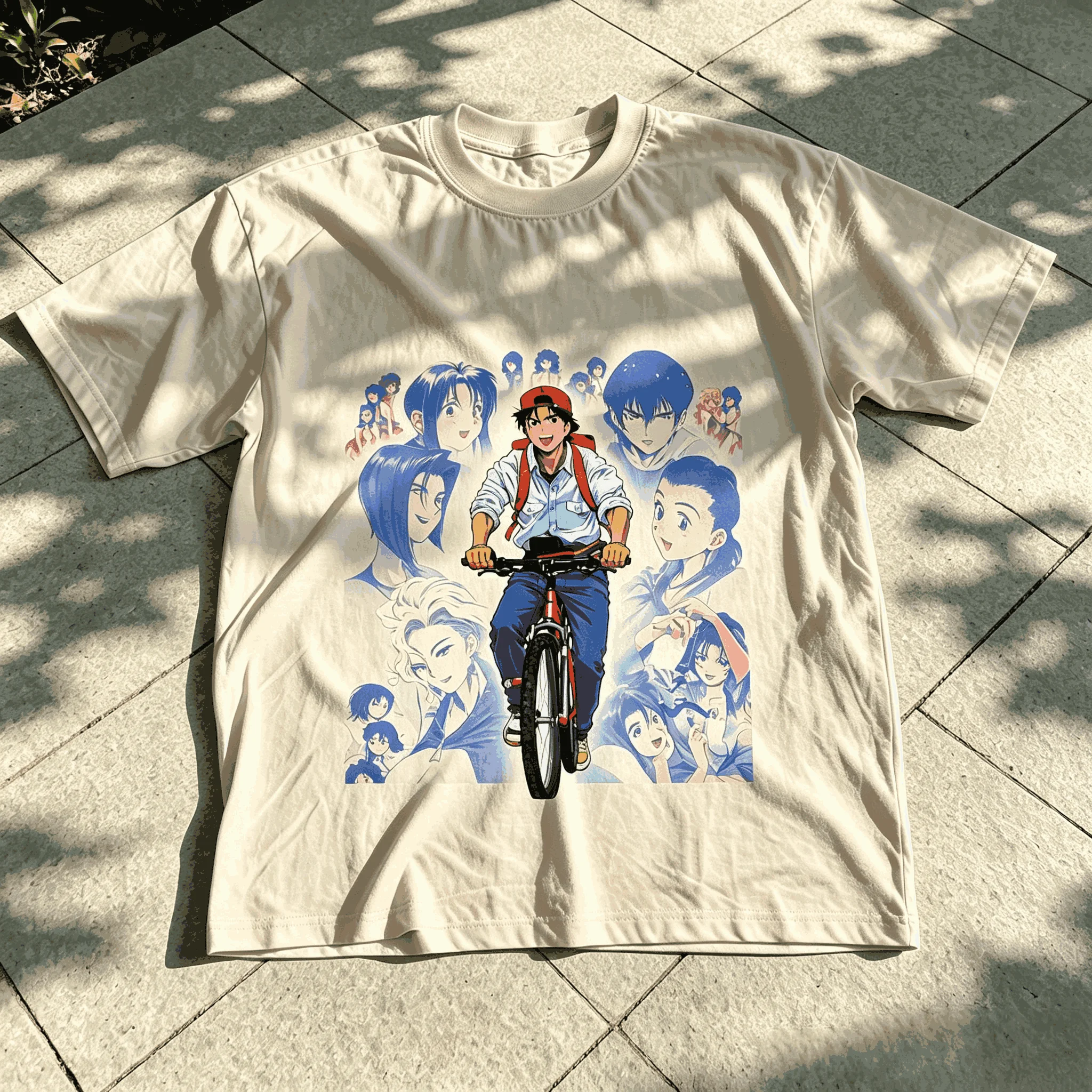 Golden Boy Cotton Streetwear Fashion Oversized Unisex Print Short Sleeve Loose Casual Short Sleeves Classic Comfortable Couples