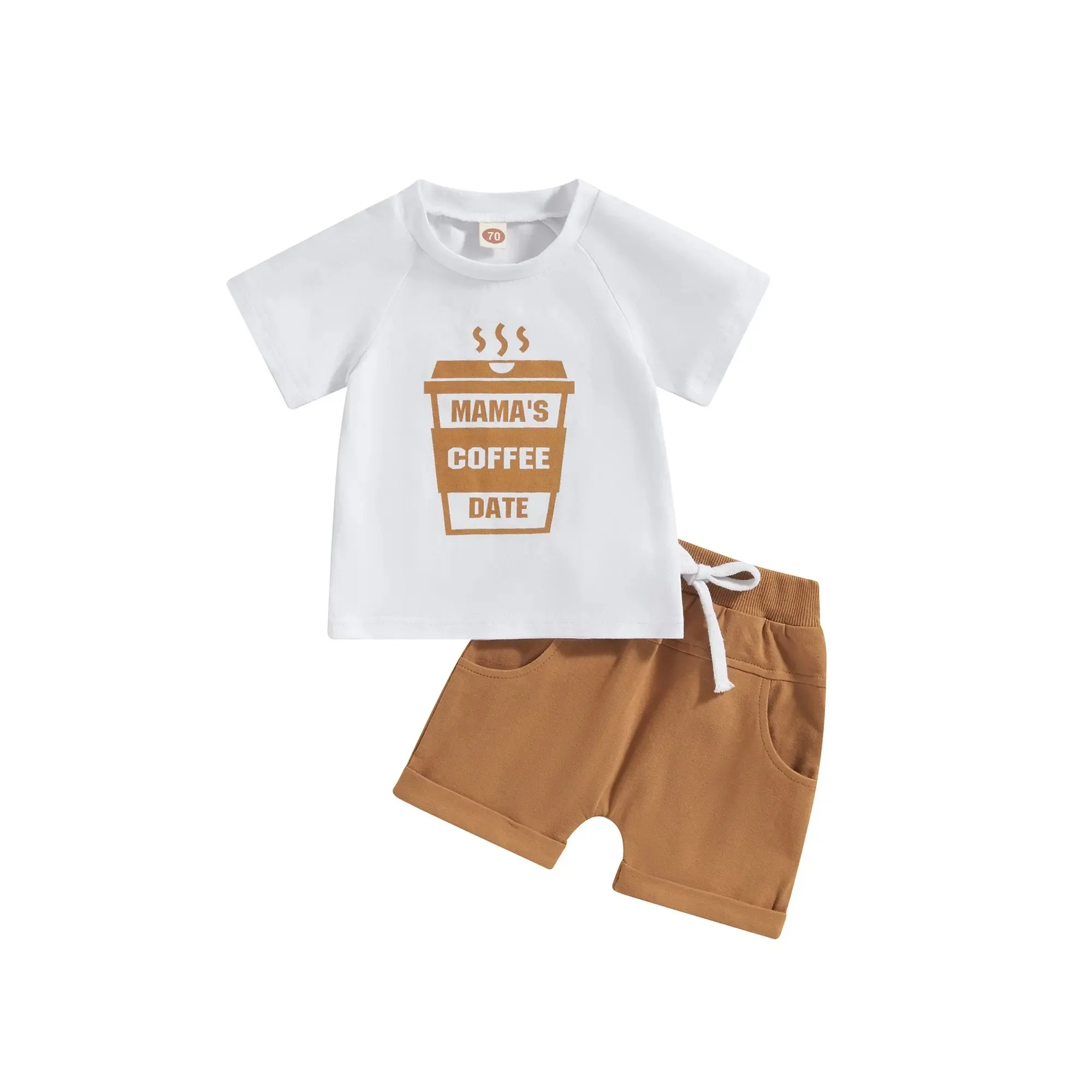 

Summer Baby Boys Set Cotton Casual Short Sleeve T-Shirts Tops Shorts 2Pcs Toddler Kids Clothing Outfits