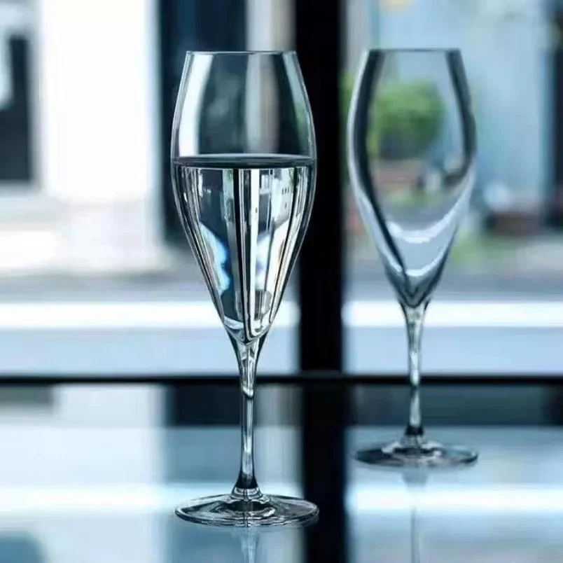 Japanese Handmade Crystal Red Wine Glasses Low Leg Goblets Champagne Flutes For Home Dining Room