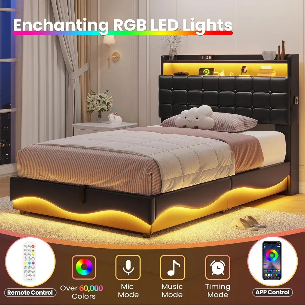 كرسي MOJAY من الجلد الصناعي، كرسي غرفة المعيشة كرسي مريح مع وسادة مبطنة سميكة، كرسي نادي أريكة صالة مع قوي #3