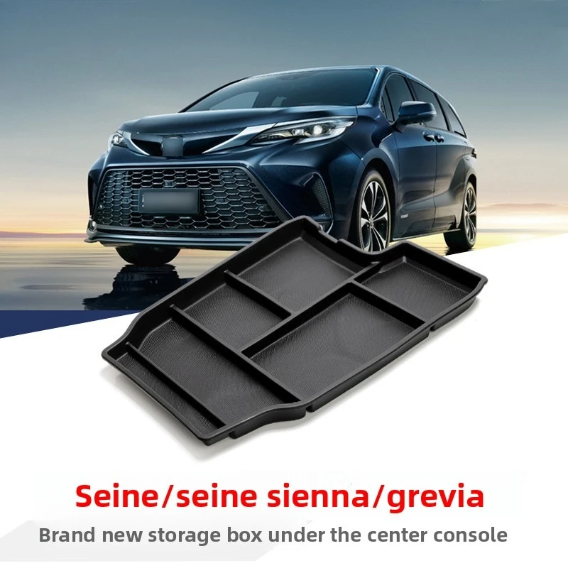 トヨタ-2021-シエナ-センナ-センターストレージボックス-車内インテリア用