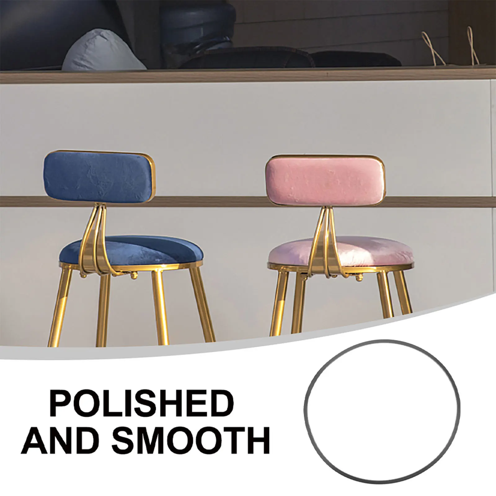 

Bar Stool Base Rubber Ring Durable Anti-Slip Floor Protector for Hardwood Floors Bar Stool Foot Ring Protector