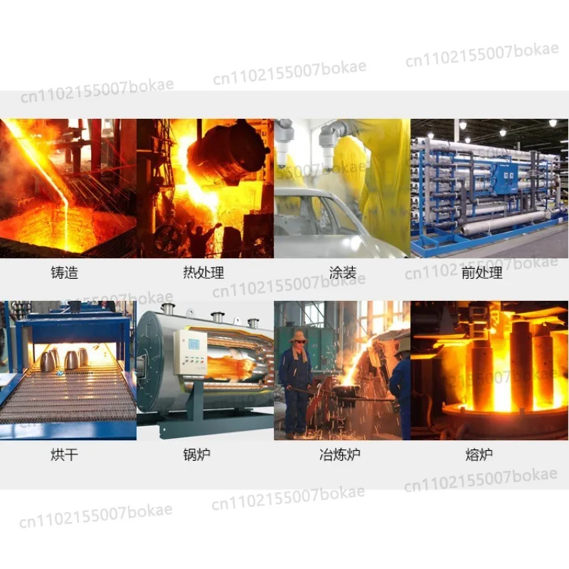Combustion machine with 200,000 BTU burner, hot air furnace, industrial kiln, energy-saving and highly efficient