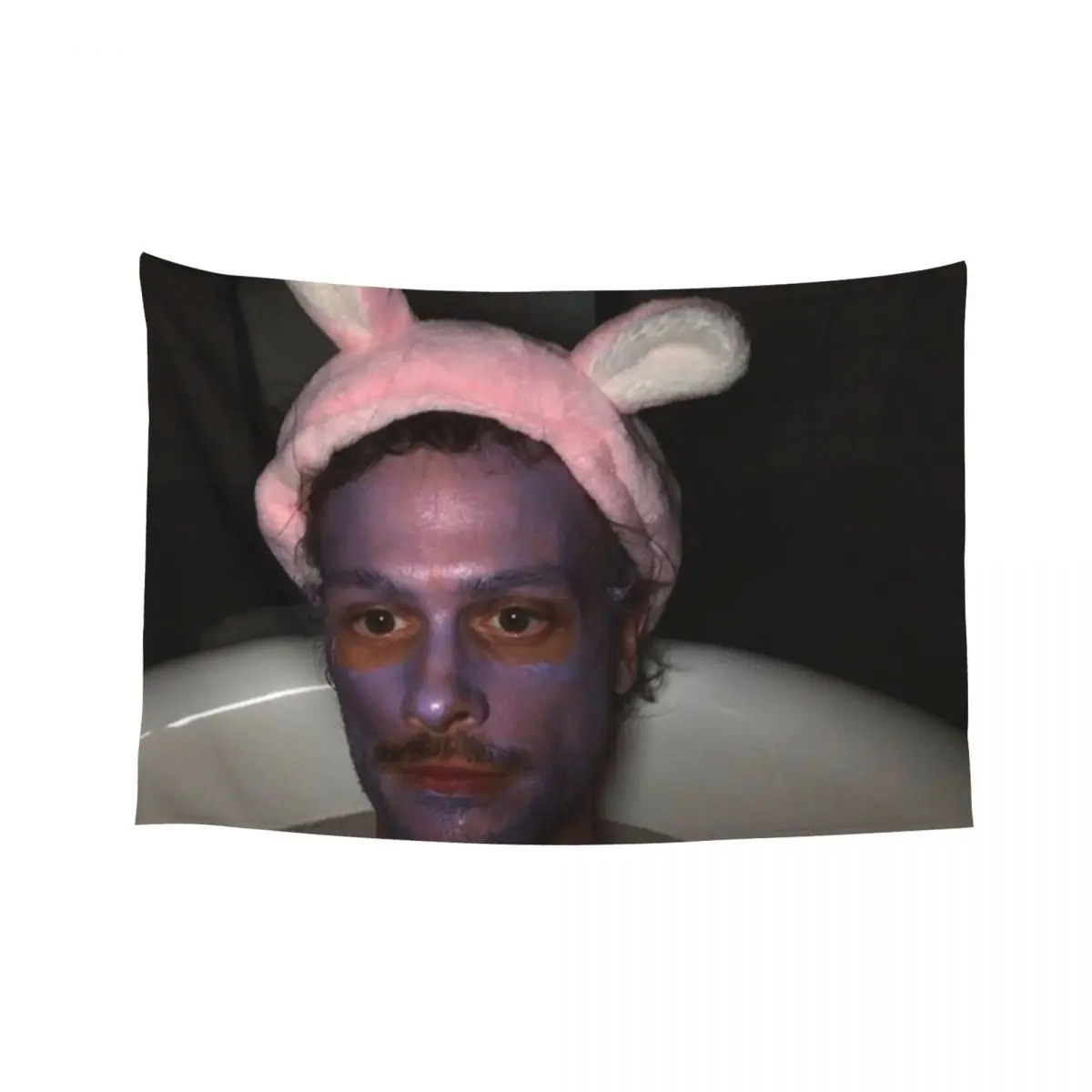 

Mgg face mask Tapestry Aesthetics For Room Wall Hanging Outdoor Decoration Decoration Aesthetic Tapestry