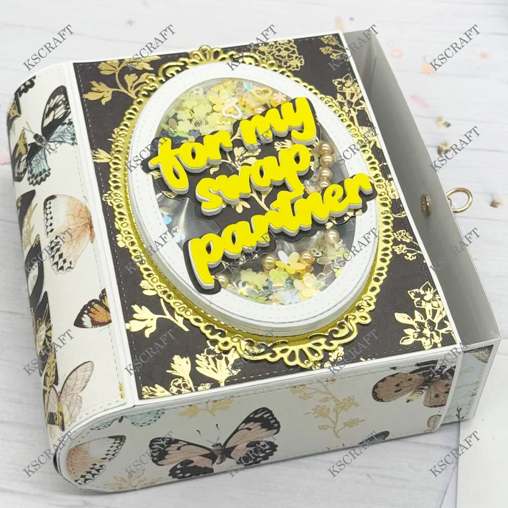 KSCRAFT 3D książka z szufladą wykrojniki szablony dla DIY Scrapbooking dekoracyjne tłoczenie kartki DIY — zdjęcie 6