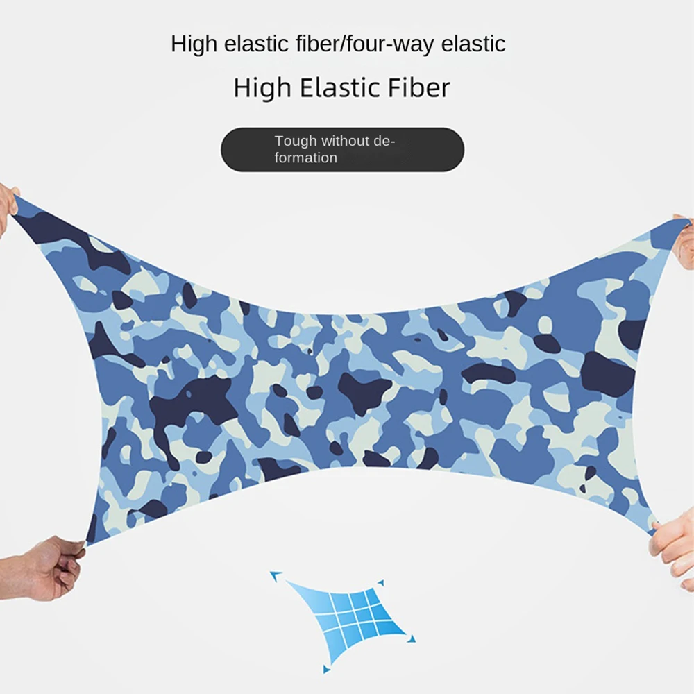 1~4PCS Riding Mask Natural Skin Friendly Digital Printing Ice Silk Cycling Mask Sunscreen Scarf . High Elasticity Fiber