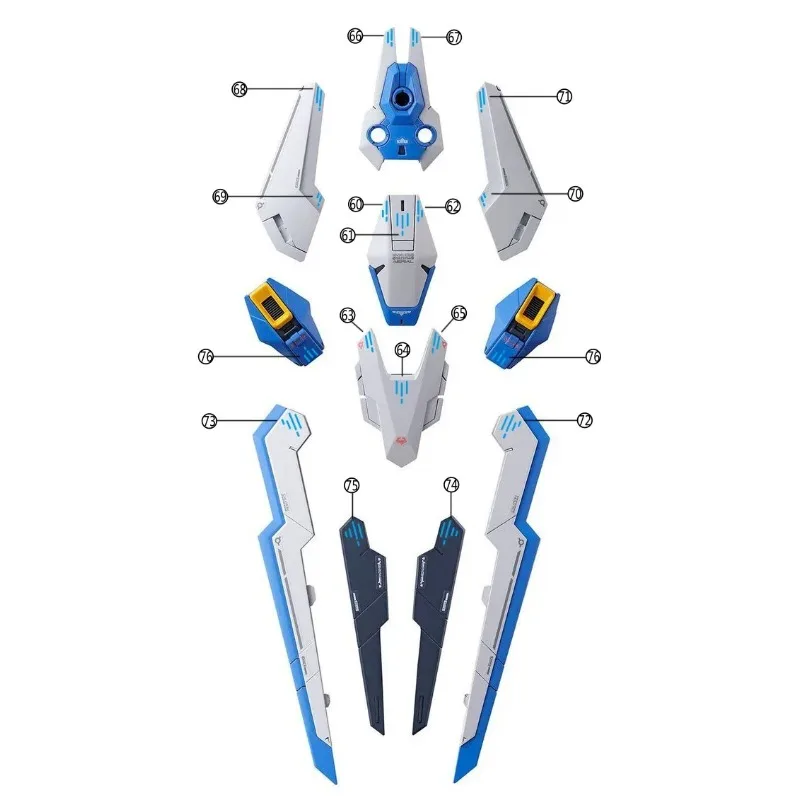 Flaming Snow FM-06 Fluorescent Waterslide Decals For Full Mechanics XVX-016 Aerial Mecha Model Hobby DIY Accessories view 4