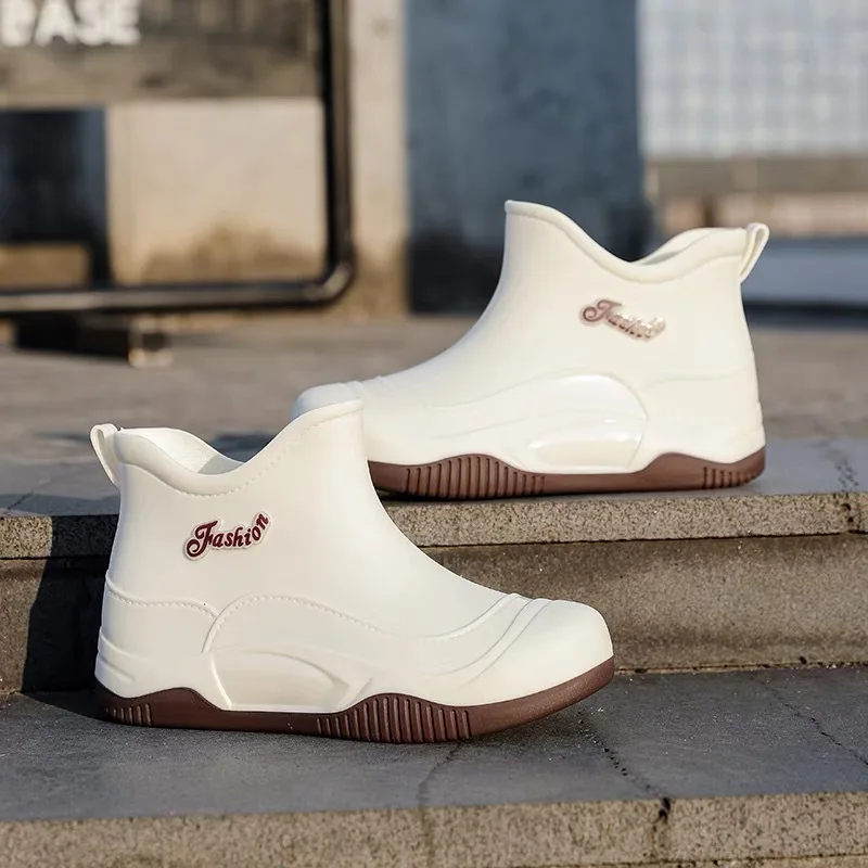 

Fashion Women Rain Boots Waterproof Non-Slip Rain Shoes for Women Outdoor Thick Soled Women Boots Wear-Resistant Work Shoes New