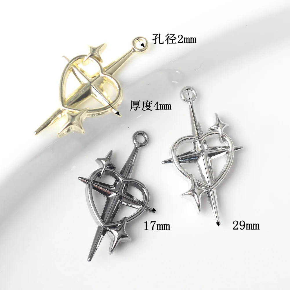 Zinc Alloy Cross Charms Pendant DIY Bracelet Necklace Earrings Accessories 10pcs/lot Earring Charms