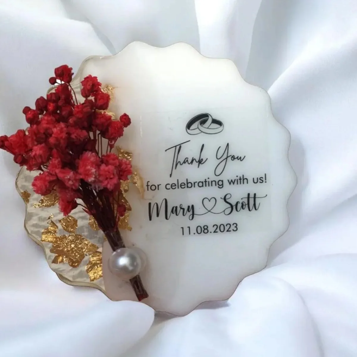 

10 шт. свадебные сувениры с магнитами • персонализированный 7 см эпоксидный магнит на холодильник • магниты для свадебного сувенира • подарок на помолвку • цветок