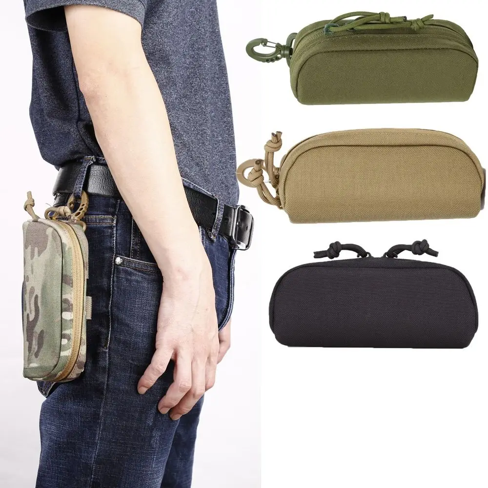 

New Nylon Glasses Pouch Hard Shell Anti Pressure Sunglasses Case Portable Goggles Storage Box Hunting