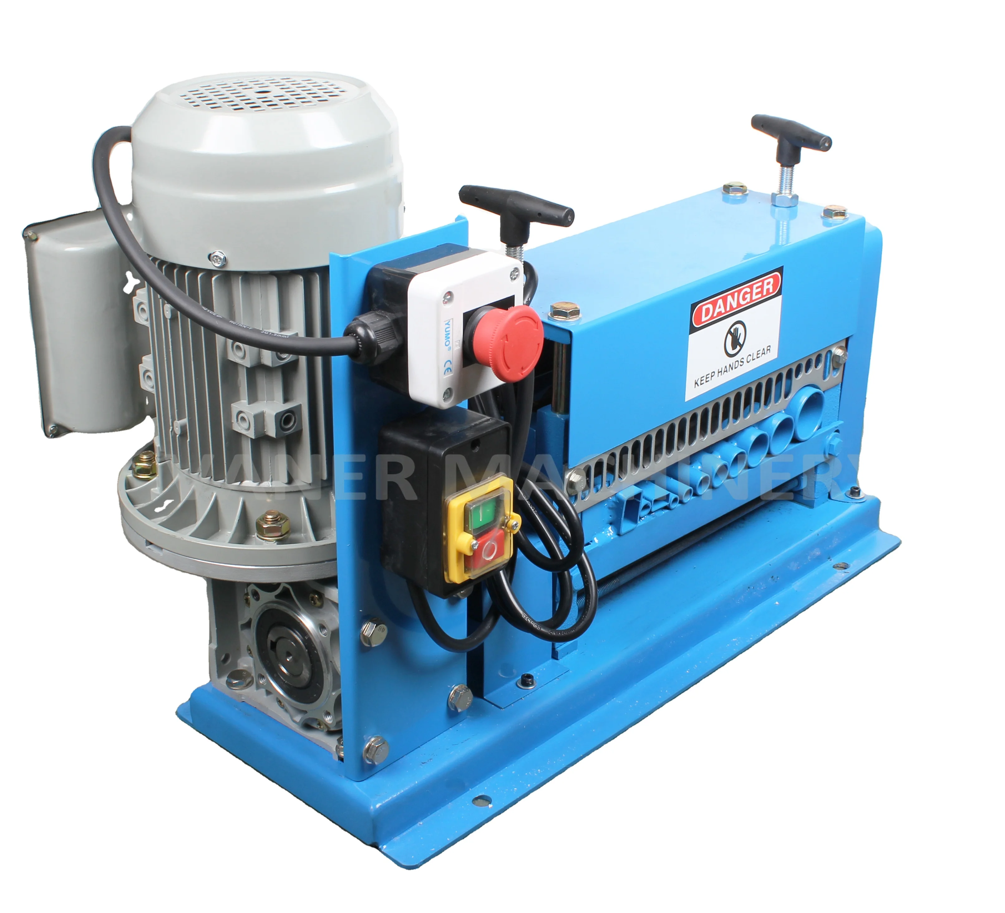 Máquina de descascar fios de cobre, 1.5-38mm, descascador de cabos, sucata, máquina de descascar fios de cobre V-038M