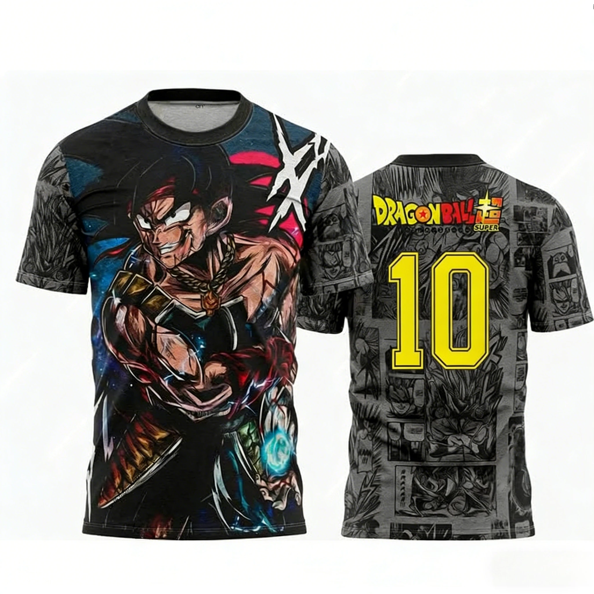 2026 Sommer Dragon Ball Retro Fitness T-Shirt Herren Oversize 3D-Druck Kurzarm Familien-Unisex Kinder-Sportshirt