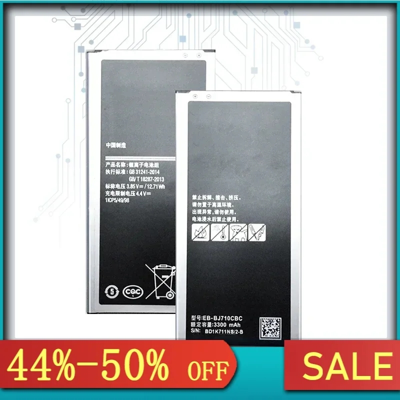 Battery For Samsung Galaxy Edition J710 J710F J710FN J710M J710H J7 2016 DUOS EB-BJ710CBC 3300Mah Batteria