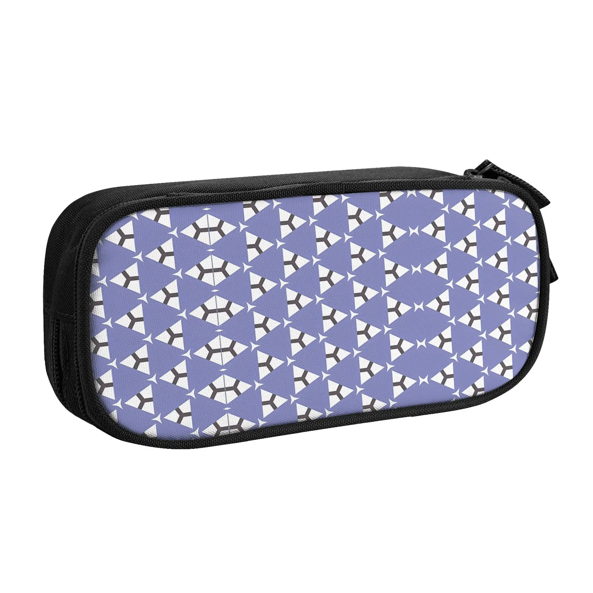 1 piece Stylish Abstract Triangular Arrow Pattern Pencil Case Teen Pen Bag Back To School School Stationery Bag