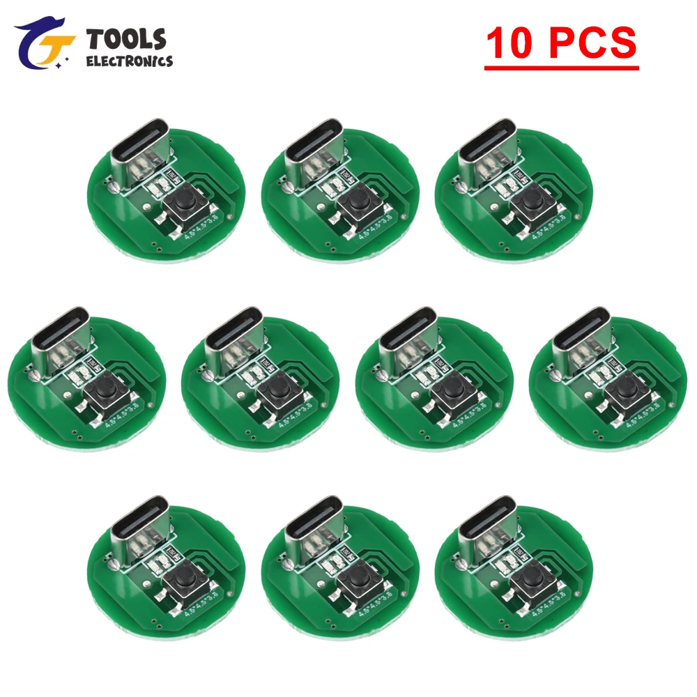 1PCS 5PCS 10PCS Diy Accessories 5W 10W Flashlight Driver Board LED Three-stage Driver Board Circuit Board Type-c Charging Module