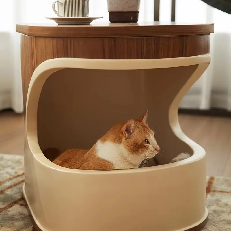 

Winter Universal Dog Kennel Warm Semi-Closed Pet House Living Room Furniture for Shared Bedside or Coffee Table