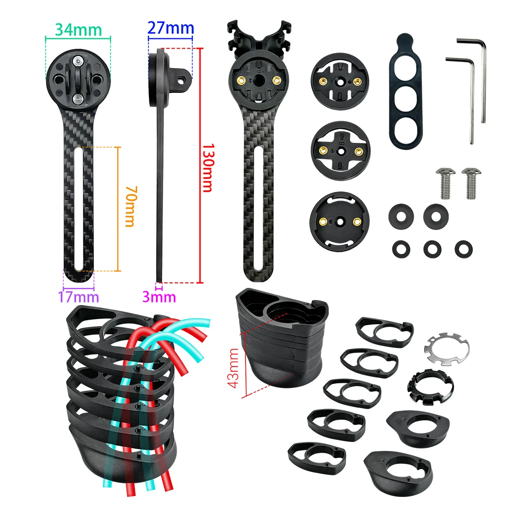 T800 Vollcarbon-BALUGOE Hochsteife Rennlenker mit integriertem Griff und verdecktem Innenraum für Straßenfahrzeuge, Code-Tischhalterung – Detail 3