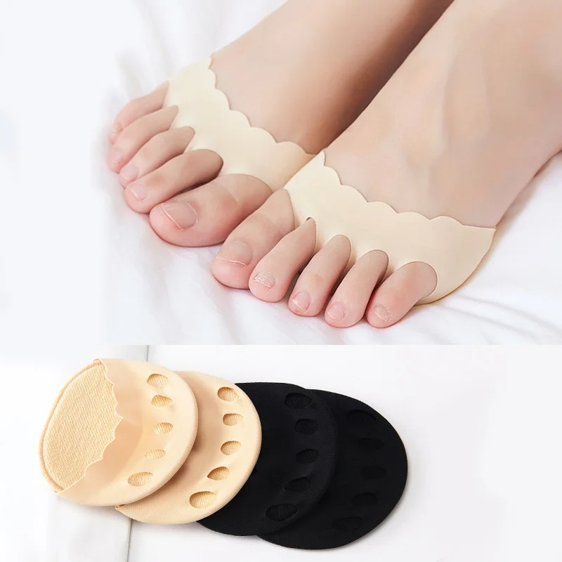 1Pair Forefoot Pad Invisible Half Size Forefoot Cushion for Women's High Heels Anti-slip Shoe Filler Shoe Accessories