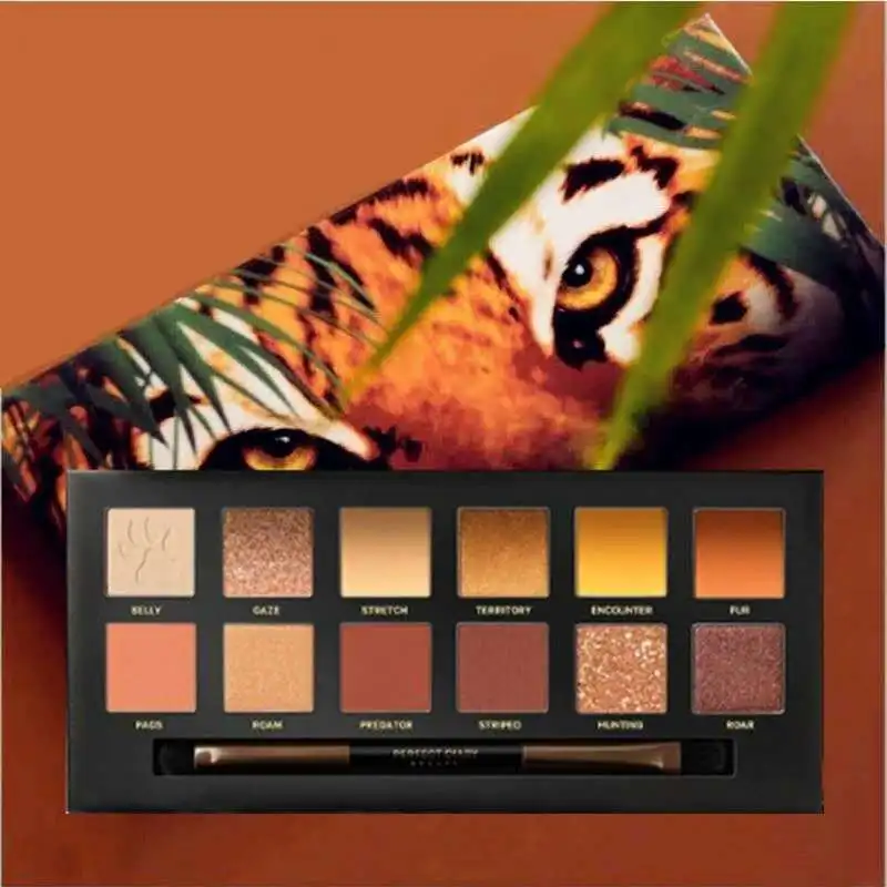 Twelve-color Perfect Diary Animal Eyeshadow Tray Earth Color Smoky Student Clearance Pearl Gold Brown Woman
