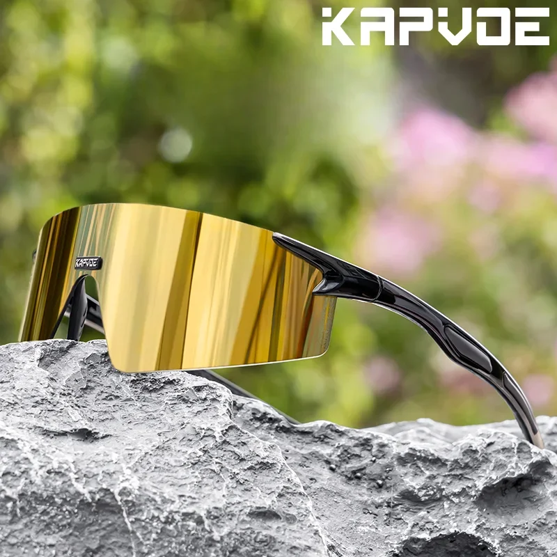 Kapvoe neue Männer uv400 Fahrrad Sonnenbrille Berg Farbe Frauen Sport Fahrrad brille Fahrrad brille MTB Rennrad Brille