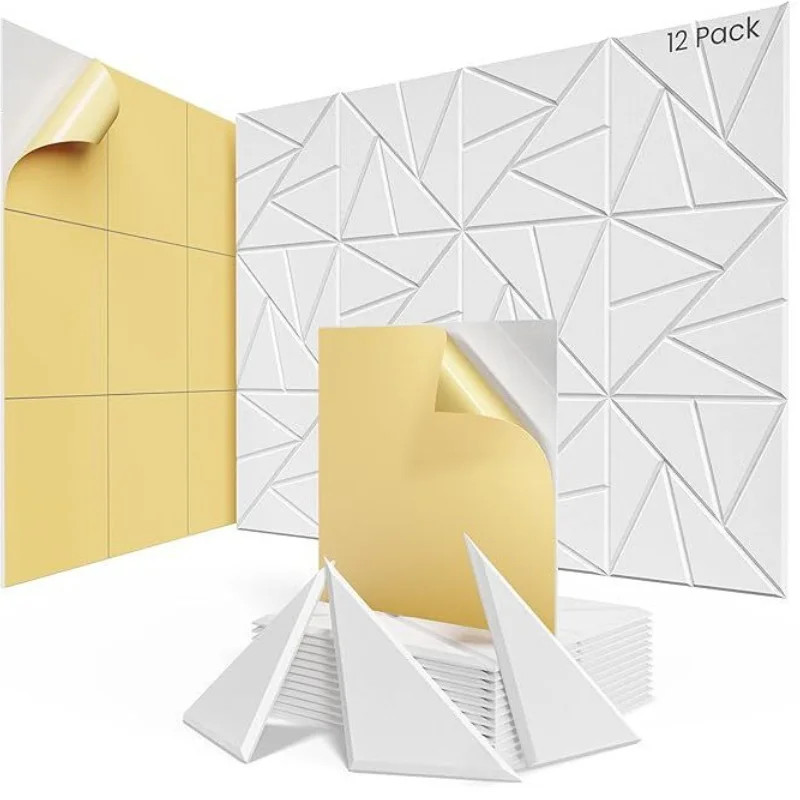 الألواح الصوتية الحديثة ذاتية اللصق رغوة عازلة للصوت لوحات الحائط المقاومة للحريق لاستوديو الفندق وديكور المنزل