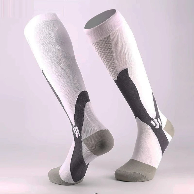 Elastic Compression Socks Wear Resistant Breathable Skiing Socks Quick Drying Warm Winter Sports Accessories for Camping Skiing