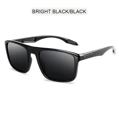 Vintage Square Men Sunglasses Polarized Fashion Black Sun Glasses Male Stylish Driving Shades Sports Eyewear UV400 - Image 8