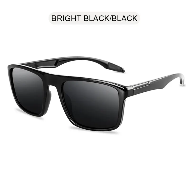 Vintage Square Men Sunglasses Polarized Fashion Black Sun Glasses Male Stylish Driving Shades Sports Eyewear UV400 - Image 8