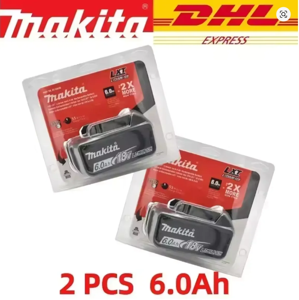 

100% original Makita battery, 18V 6.0Ah rechargeable battery, replacing Makita BL1830BL1840BL1850BL1860B, power tool battery