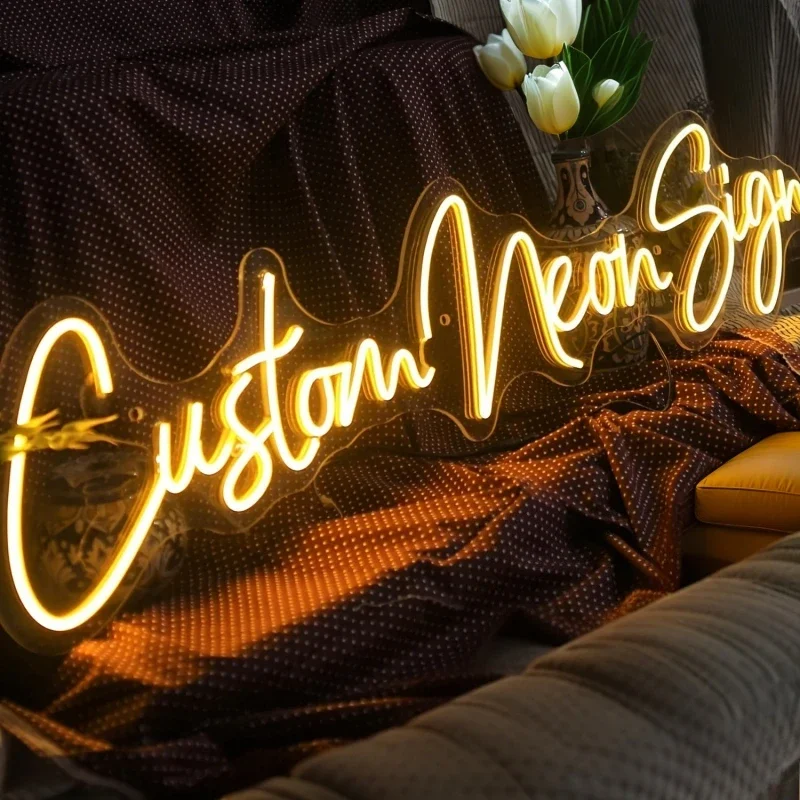 Custom Your Personalised Name Neon Sign Light for Girls/Boys Birthday Gifts Party Bar Wedding Room Wall Decoration Neon Led Sign
