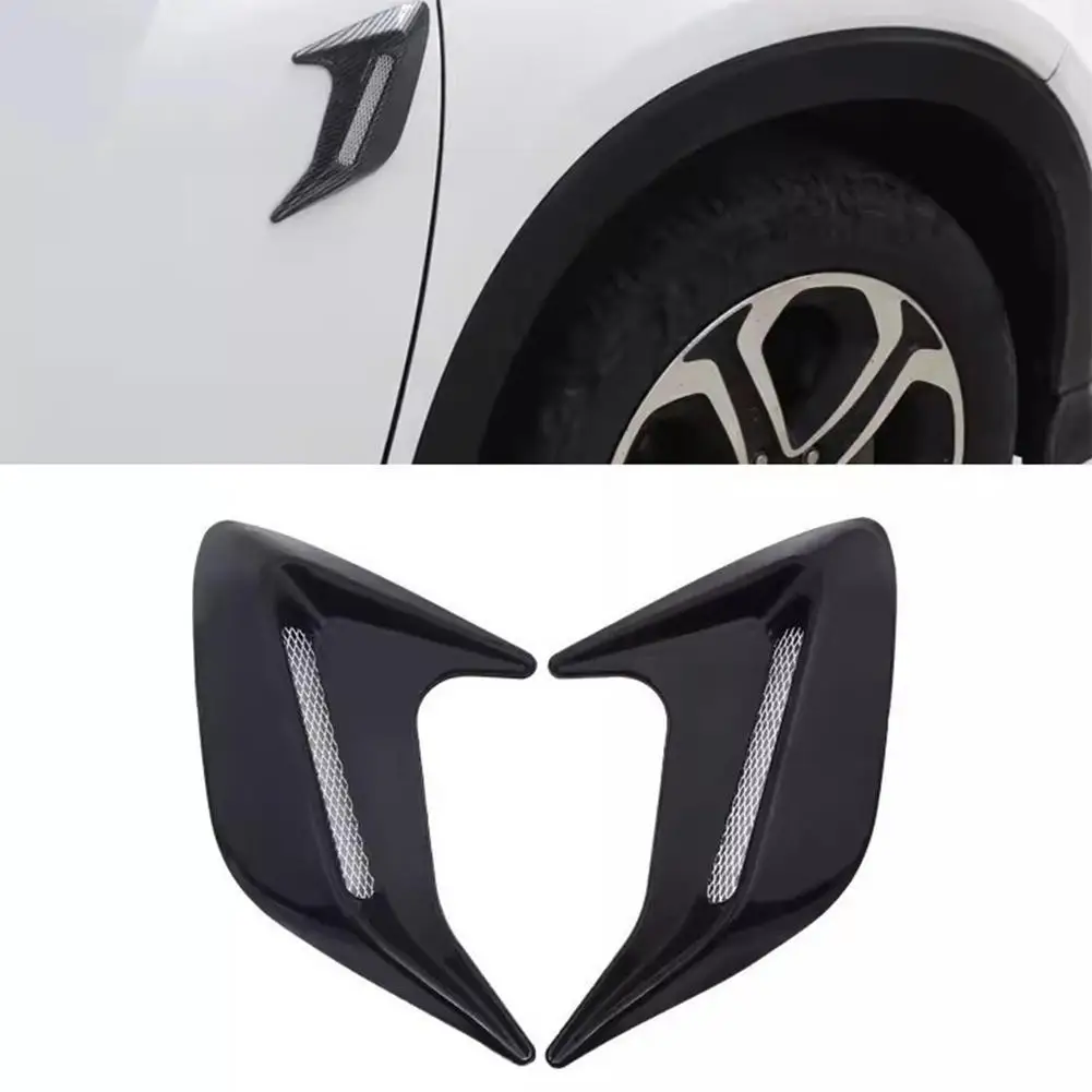 

2Pcs 3D Car Side Vent Sticker Air Flow Sticker Shark Gills Side Vent Sticker Car Side Vent Sticker Deco