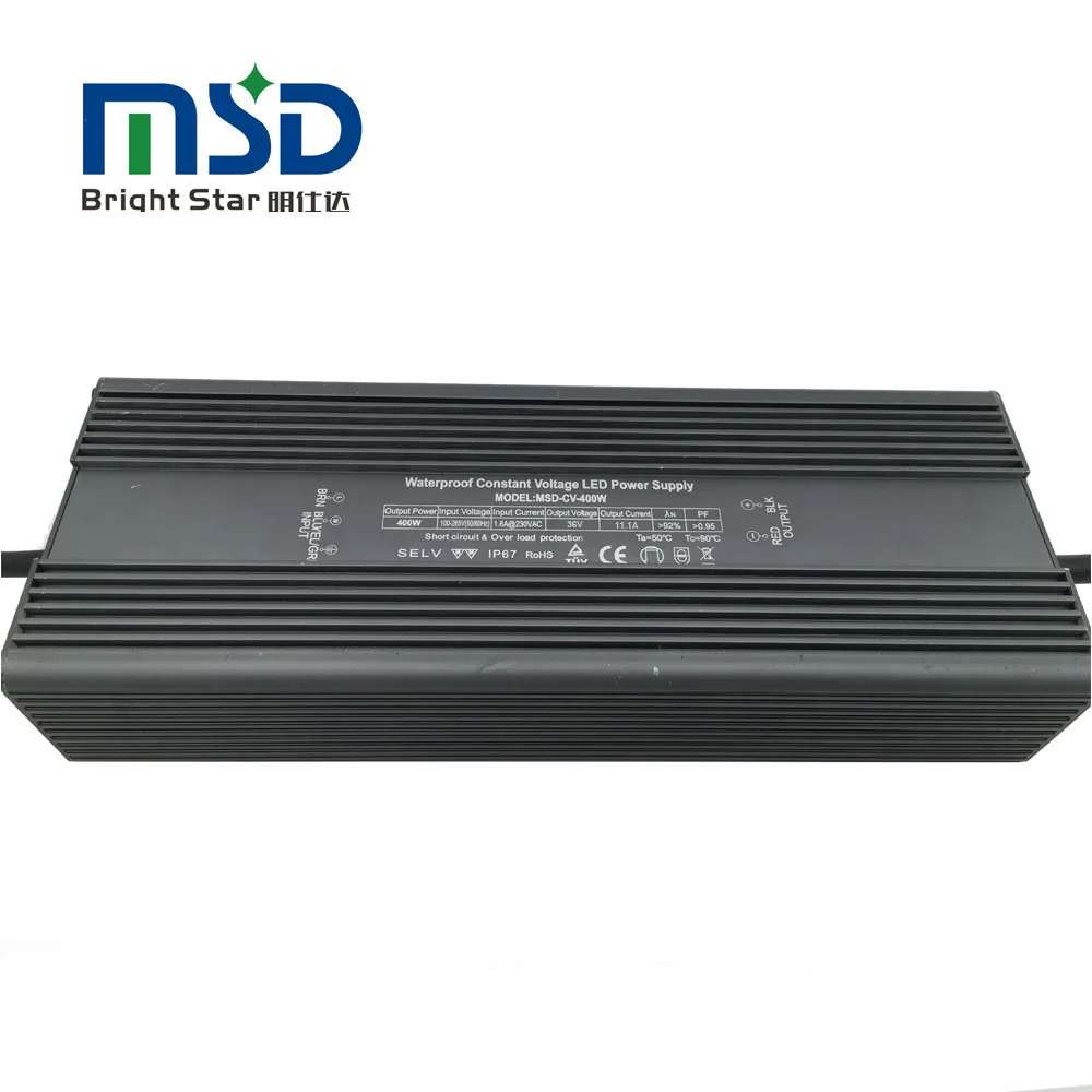 IP67 Rain- Proof 400w Constant Voltage Dc 12v 24v 33a Led Driver Ce Certification High Power Rainproof Switching Power Supply