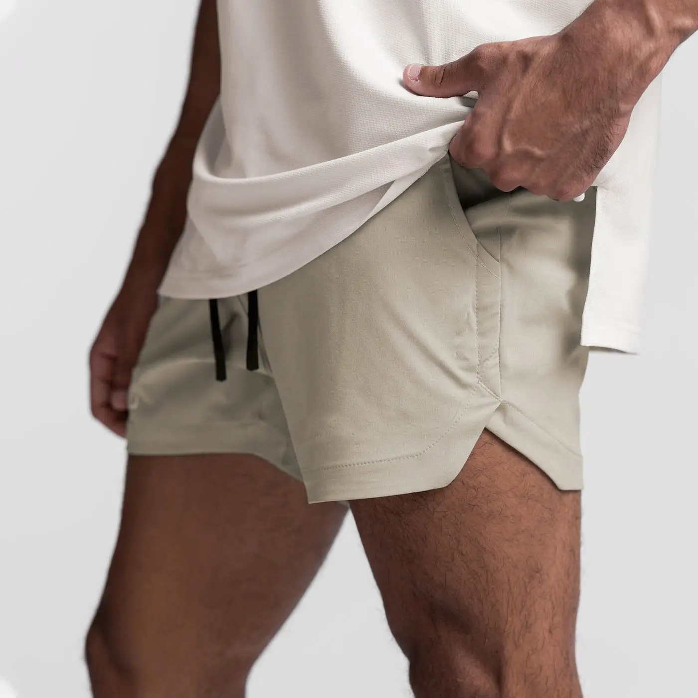 Calça de virilha aberta com zíper invisível masculina, shorts com furos, calça quente, namorado conveniente, presente sexual ao ar livre,