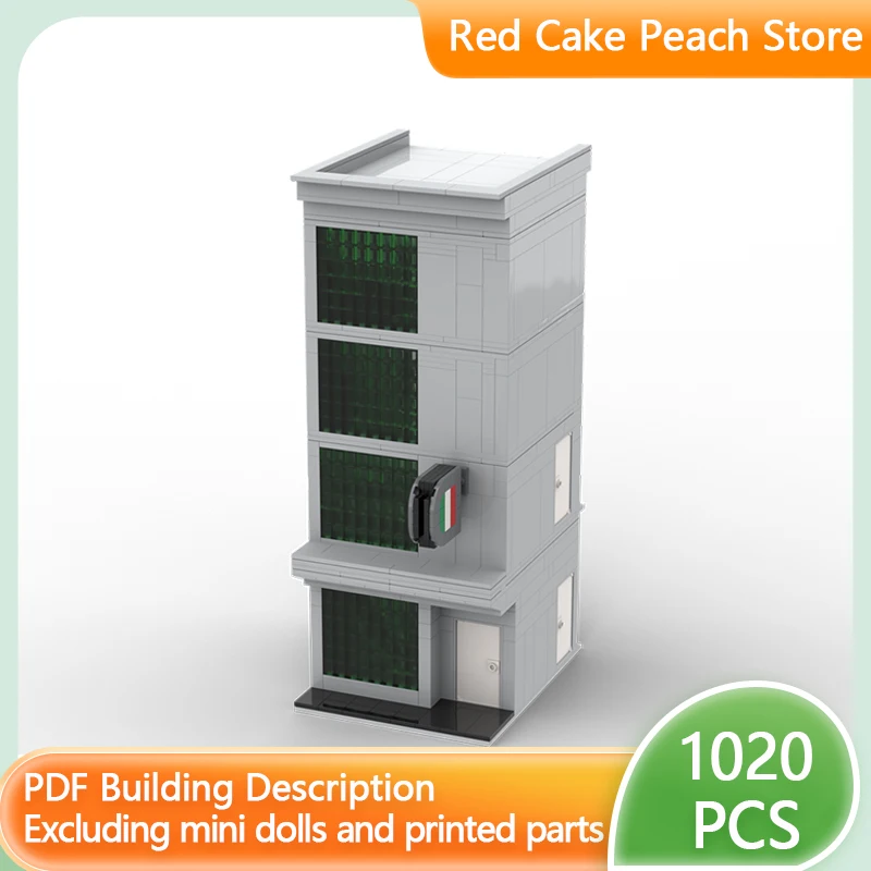 

Street View Model MOC Building Bricks Speed Champion Garage Office Tower Modular Technology Holiday Assemble Children Toys Suit
