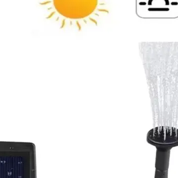 For Garden Pools For Mini Ponds 7V for solar Powered Pump for solar Pond Pump Garden Decor Waterpump 180L H Flow Rate Easy