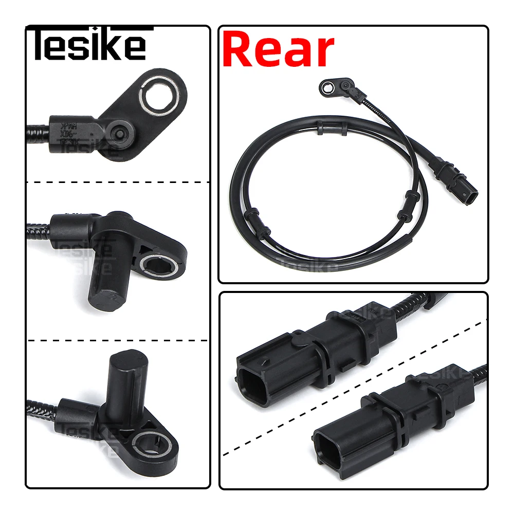 Front & Rear Brake System ABS Sensor Cable Line For Kawasaki Ninja 400 Z400 2019-2022 2020 2021 Wheel Speed Set Wires