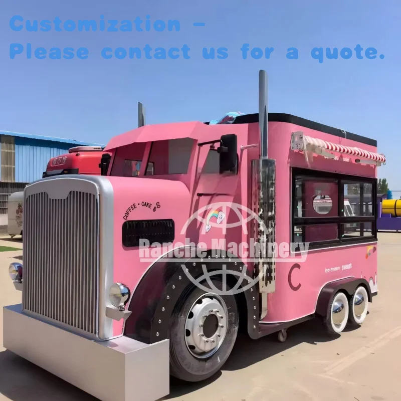 

custom.Multifunctional Food Stall Four-Wheeled Hand Push Mobile Retail Winery Fast Barbecue Pizza Hotdog Candy Crea
