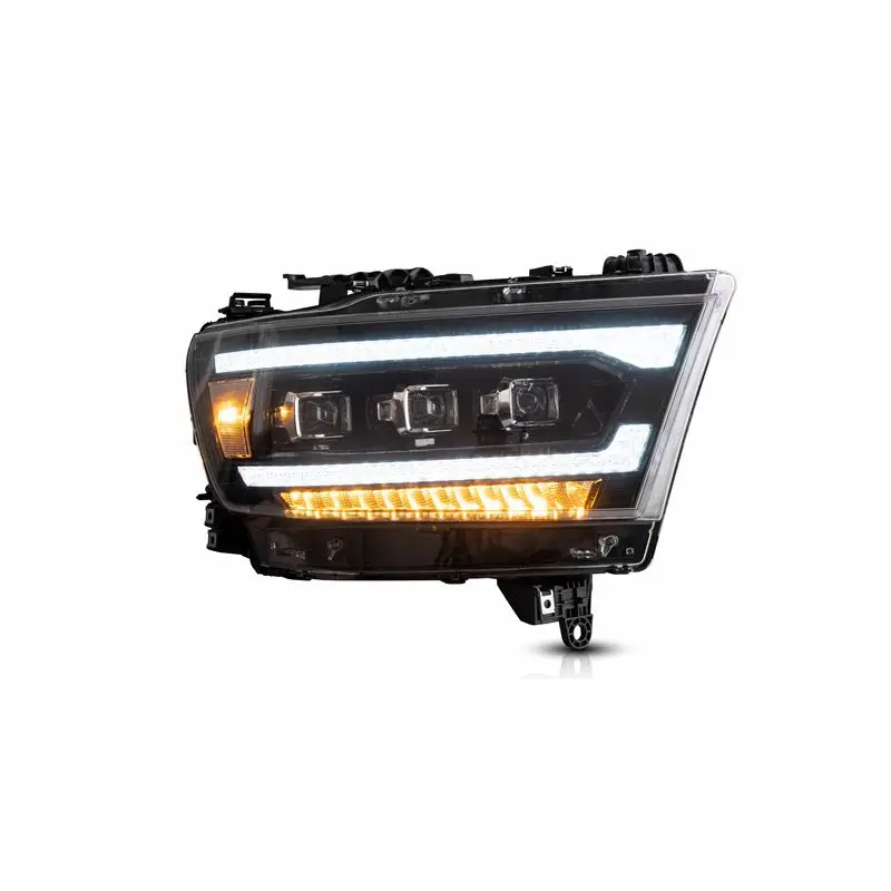 

VLAND Manufacturer For Car Headlamp Ram 1500 Head Light 2019-UP LED Headlight With Moving Turn Signal Plug And Play