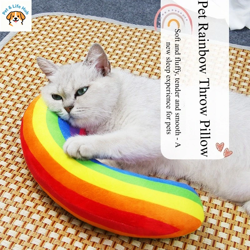 

Игрушки для животных - Плед для кошек в форме радуги, подушка для кошек, радужная лежанка для кошек, кровать для кошек.