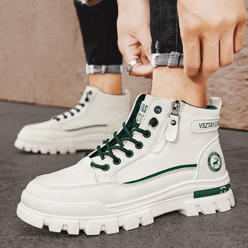 عرض أحذية الكاحل رجل عسكري التكتيكية أحذية رجالي أحذية رجالية أحذية الشتاء أحذية عمل السلامة الرجال دراجة نارية التمهيد الثلوج عالية